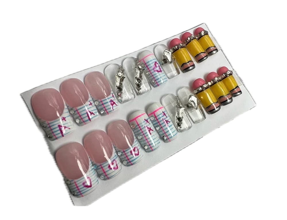 Image of Pick a 20 piece press on nail set from photo 1-25