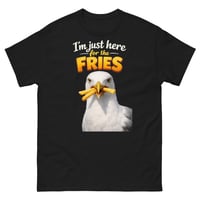 Image 2 of I’m Just Here for the Fries Funny Seagull T-Shirt