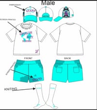 Image 7 of Unisex Aqua blue full  set 