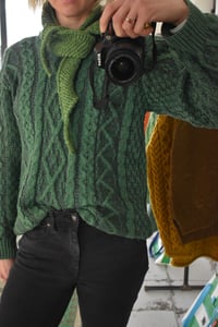 Image 16 of Wool Neckerchief - Hand-knit in Ireland 