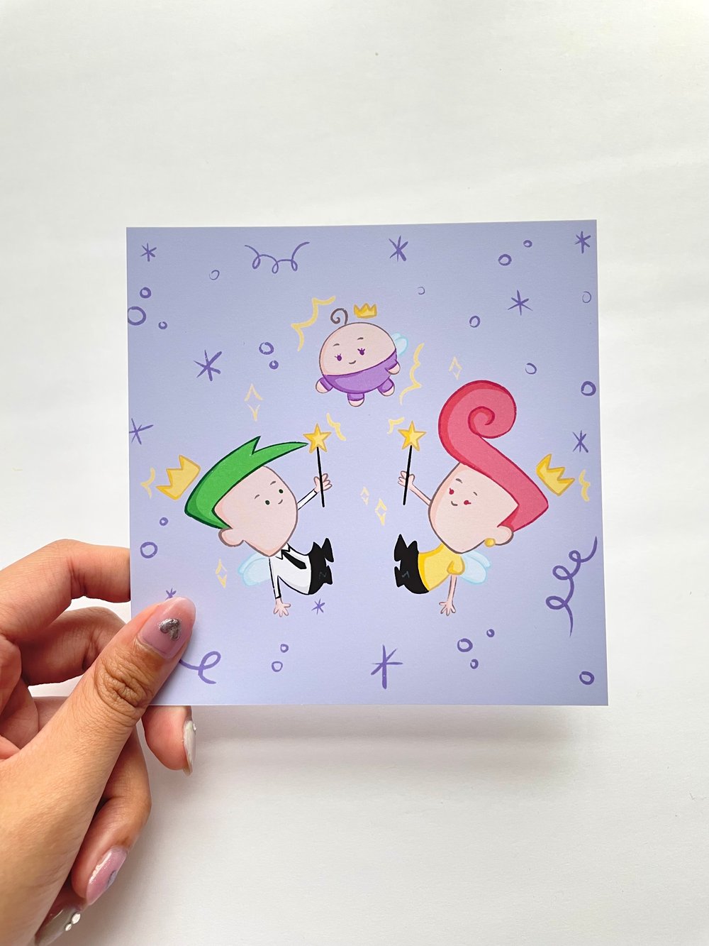 Image of Fairy Odd Parents mini Art Print