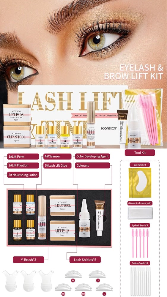 Image of ICONSIGN Lash Lift & Brow Dye Tint Kit Makeup