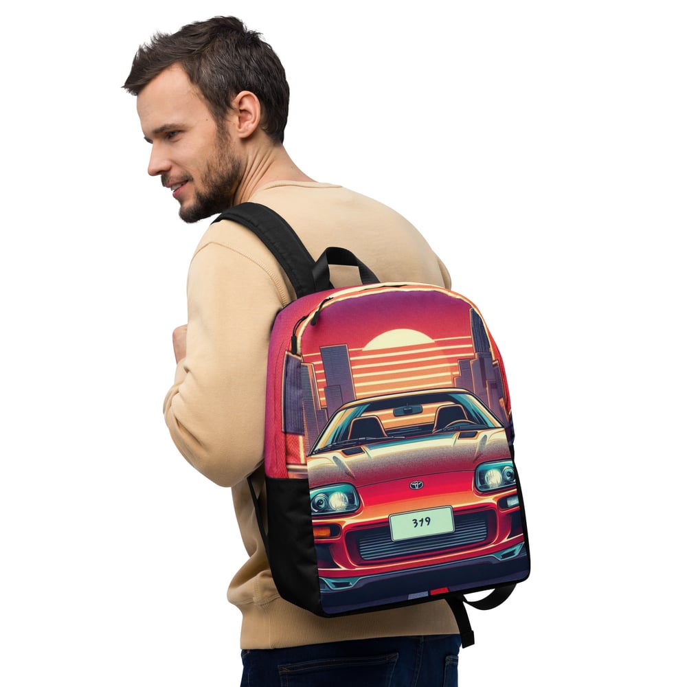 Image of Minimalist Supra Color Backpack | Car Enthusiast Gear and Accessories  