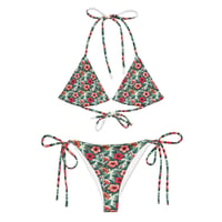 Image 1 of Island Blossom All-over print recycled string bikini [Dèyè Lakay]