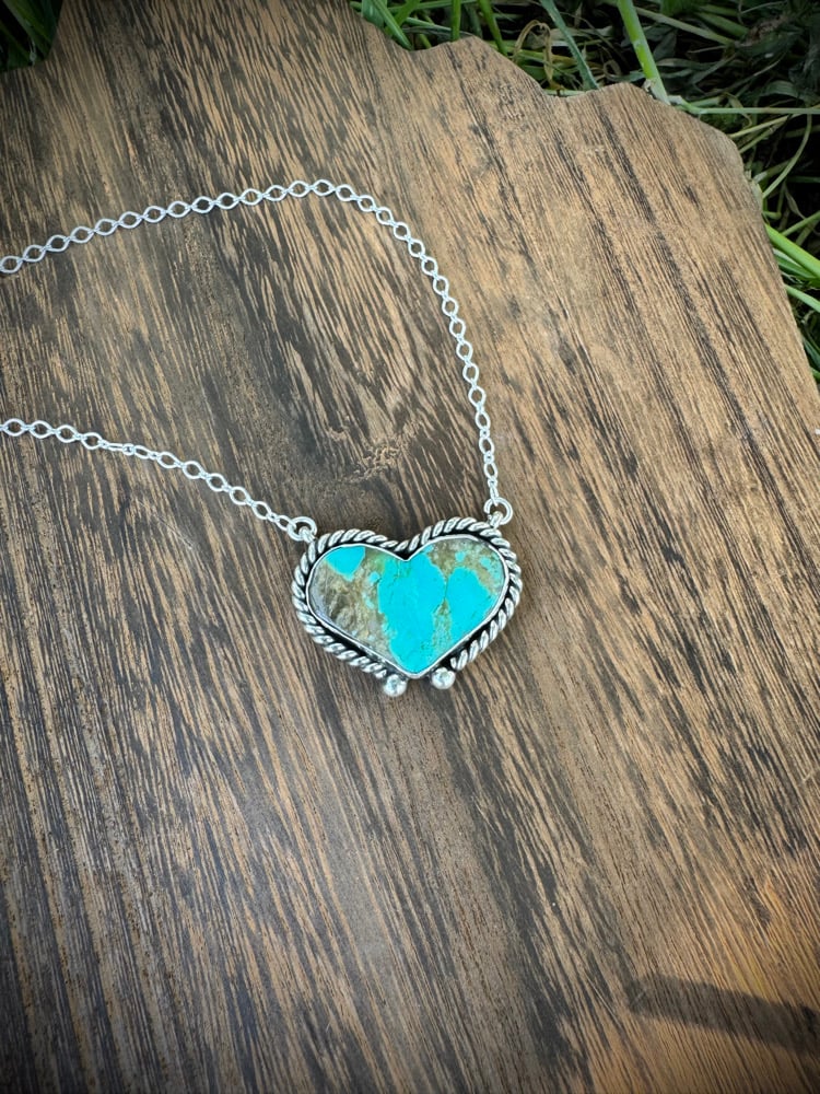 Image of Kingman Heart Necklace
