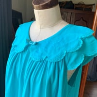 Image 3 of Shadowline Teal Lace Nightgown Large