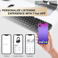 Image 2 of T-fun NC45 Bluetooth ANC Headphones