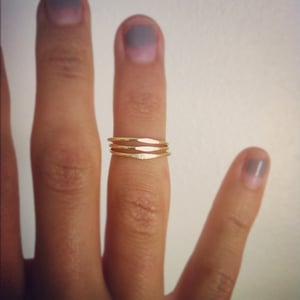 Image of Hammered Knuckle Ring