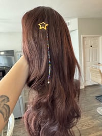 Image 2 of Cosmic Sprinkles Beaded Hair Clip