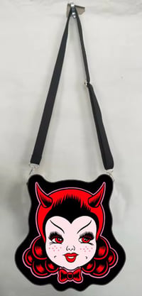 Image 4 of PRE ORDER Lil Devil Cake Crossbody Canvas Bag
