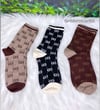 Neutral Toned GG Gucci Socks