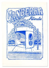 Image 1 of Canberra Bus Stop tea towel
