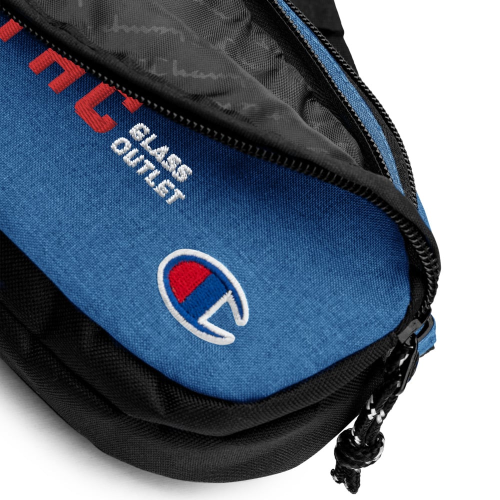 champion fanny pack blue