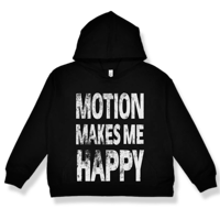 Image 1 of "Motion Makes Me Happy" Black Hoodie
