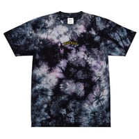 Image 1 of Embroidered Oversized Tie-Dye Shirt
