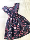 Ready Made Navy Floral T Dress with Free Postage 