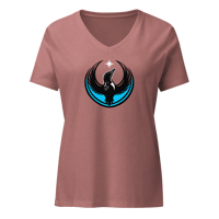 Image 7 of Women’s relaxed v-neck t-shirt - Rebel Loon Water