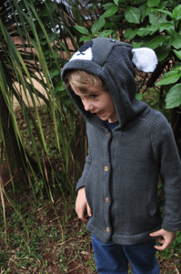 Image of Organic handmade cotton Koala sweater