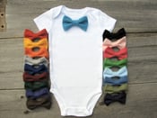 Image of Black Bow tie onesie