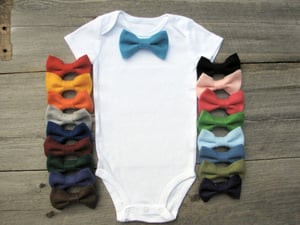 Image of Black Bow tie onesie