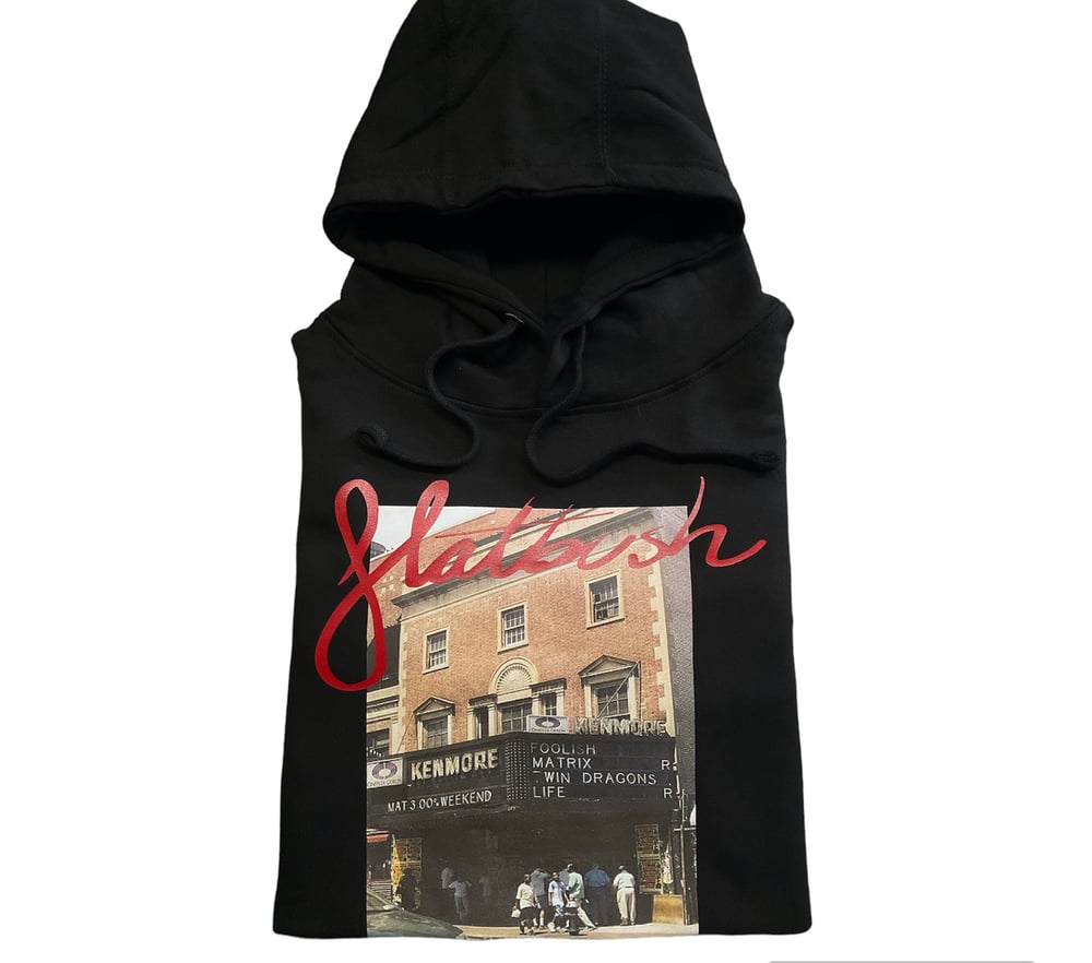 Image of Flatbush “KENMORE” Hoodie (Black/Red)