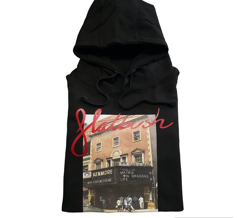 Image of Flatbush “KENMORE” Hoodie (Black/Red) 