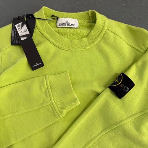 Image of SS 2016 Stone Island Neon Spellout Crewneck, Size Small