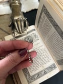 Pendentif dizainier en métal plaqué argent, vintage