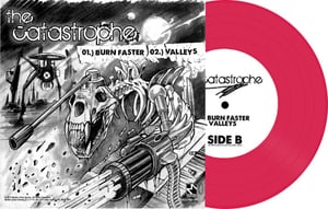 Image of The Catastrophe / Vipers 7" Split (Hot Pink Vinyl) ltd.250 Hand-Numbered DOWNLOAD CARD