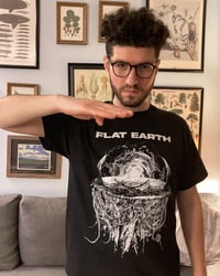 Image 3 of Flat Earth Space Horror T-Shirt