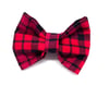 Red Plaid Bow Tie