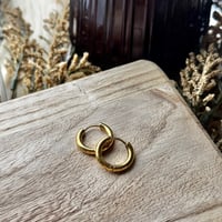 Gold Plated Stainless Steel Huggie Hoop