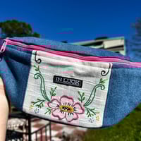 Image 4 of Embroidered Flower Fanny