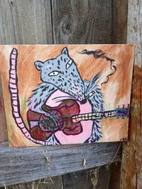Image 10 of Possum Playing Resonator Guitar 