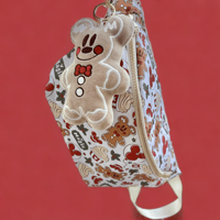Image 2 of Gingerbread Mouse Plushie Bag Charm | Large