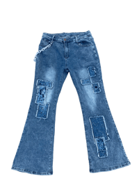 Image 2 of Ageless Gems "Geek Squad" Flare Jeans 