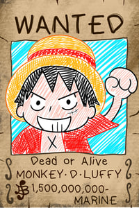 WANTED LUFFY 