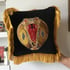 Cobra Head Snake Patch Black Velvet Cushion Cover Image 2