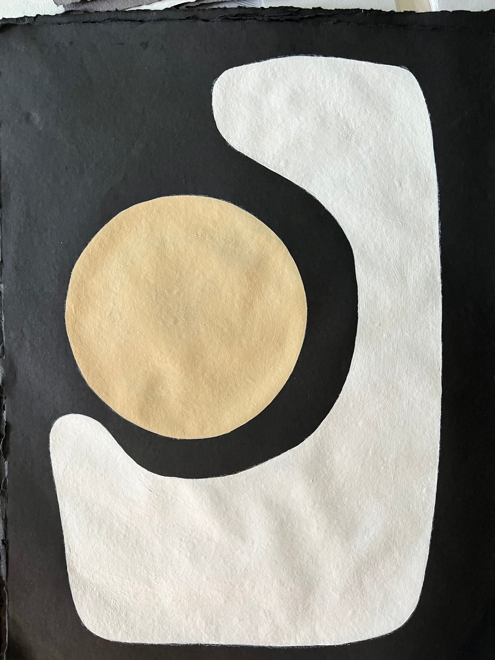 Image of ML • Circles 2 Black Handmade Paper 