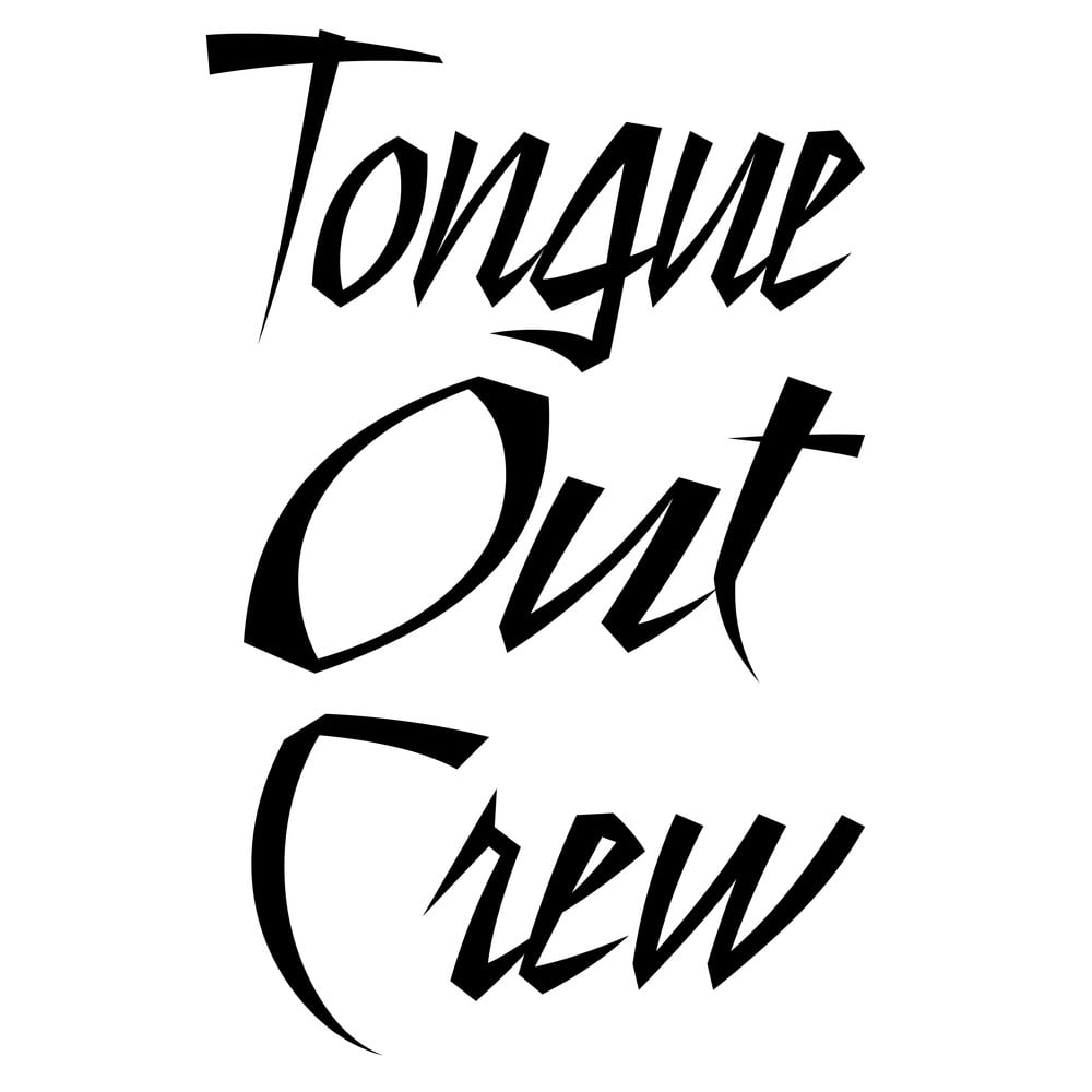Image of Tongue Out Crew Reversed (Men's Tee)