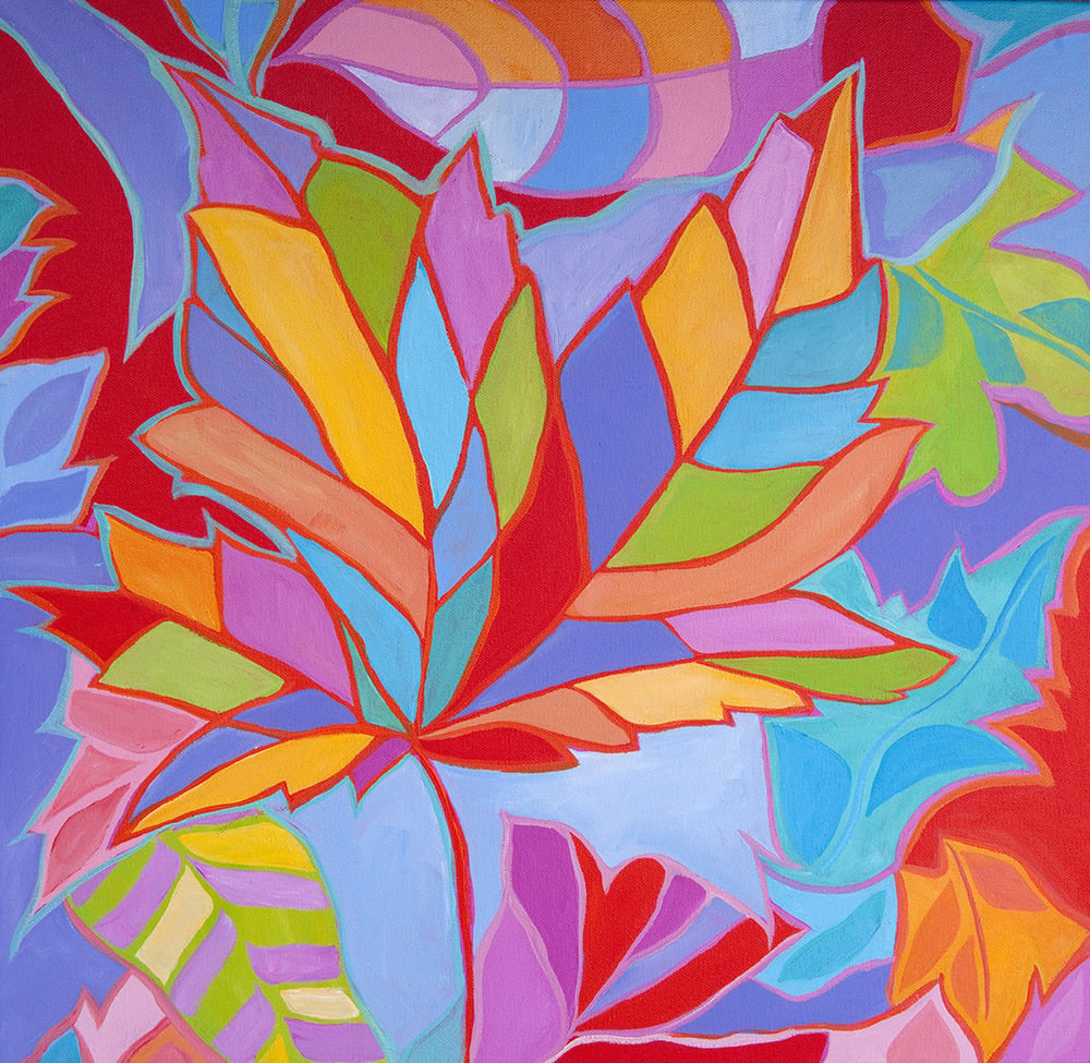 Image of Smoky Mountain Leaves Painting
