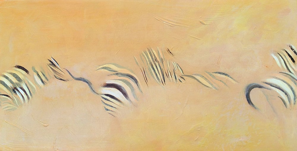 Image of Fleeing the Watering Hole Painting