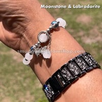 Image 2 of Moonstone & Labradorite Bracelet