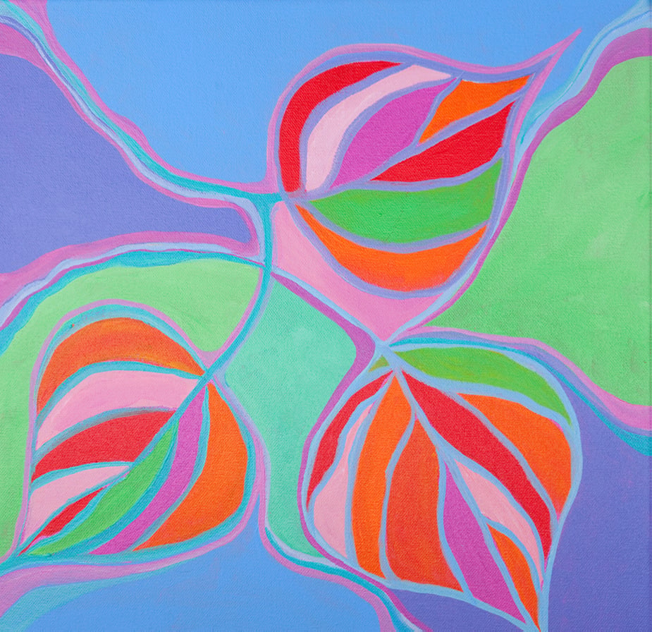 Image of Aspen Leaf Trio Painting