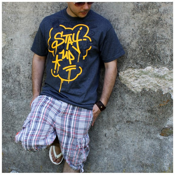 Image of Stay Up Tee (Charcoal)
