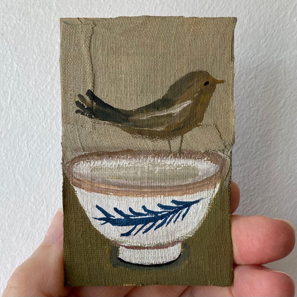 Image of tea bowl no.4 - tiny painting