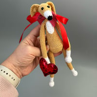 Cocheted Sighthound Ornament #003