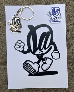 Image of @La Pin and Keychain Set