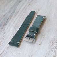 Image 2 of 20mm Suede Strap - Green