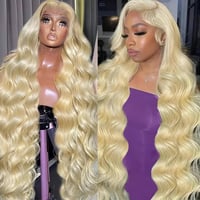 Image 2 of 613 Body wave 13x4 HD Frontal Wig 